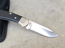 Buck 112 Ranger Knife - Ebony Scales Nickel Silver Bolsters S30V Drop Point Blade - New