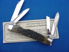 Case Classic 6488 XXX Genuine Green Bone Handle Four Blade Congress Knife