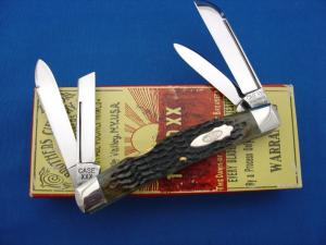 Case Classic 6488 XXX Genuine Green Bone Handle Four Blade Congress Knife