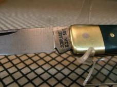 SCHRADE OLD TIMER 5OT BRUIN USA RARE VINTAGE 1958/1963 1095 CARBON STEEL BLADE LOCKBACK POCKET KNIFE