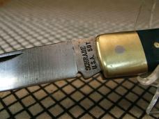 SCHRADE OLD TIMER 5OT BRUIN USA RARE VINTAGE 1958/1963 1095 CARBON STEEL BLADE LOCKBACK POCKET KNIFE