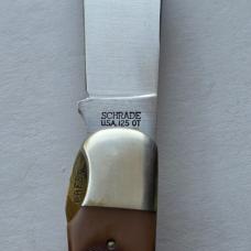 Vintage Schrade USA 125OT Mustang Old Timer Liner Lock Knife NIB Box Sheath Papers