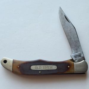 Vintage Schrade USA 125OT Old Timer Mustang Folding Hunter Pocket Knife User EDC