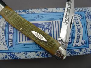 Case Classic 61098 Light Greenish amp Brown Bone Handle Toothpick Knife Prototype