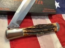 1994 Winchester xLarge Folding Hunter (Mdl# 1920 S) w/ Super Gnarly Slab Stag Handles -NOS orig box