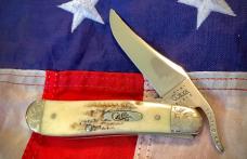 Case xx 2001 Russlock (Mdl# V61953L SS) w/ Vintage Bone Handles + Scrolled Bolsters -NOS