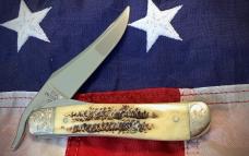 Case xx 2001 Russlock (Mdl# V61953L SS) w/ Vintage Bone Handles + Scrolled Bolsters -NOS