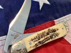 Case xx 2001 Russlock (Mdl# V61953L SS) w/ Vintage Bone Handles + Scrolled Bolsters -NOS