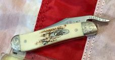 Case xx 2001 Russlock (Mdl# V61953L SS) w/ Vintage Bone Handles + Scrolled Bolsters -NOS