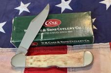 Case xx 2007 CopperLock (Mdl# 61549L SS) w/ Carmel Appaloosa looking Bone Handles -NOS