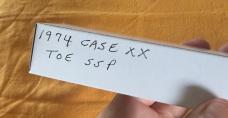1974 Case XX Elephant Toe w/Pre-etched SSP Worked Blades. Unique!  Please Read!