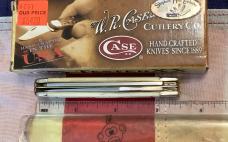 Case xx 2011 Medium Trapper (Mdl# 6207 SS) w/ Natural Bone Handles w/ Red Text Freedom And Stars