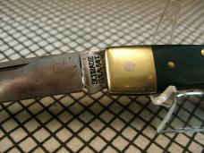 SCHRADE OLD TIMER 5OT BRUIN USA MADE VINTAGE 58/63 1095 CARBON STEEL BLADE LOCKBACK KNIFE & SHEATH