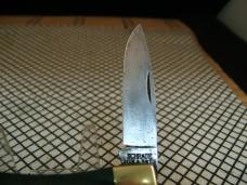 SCHRADE OLD TIMER 5OT BRUIN USA MADE VINTAGE 58/63 1095 CARBON STEEL BLADE LOCKBACK KNIFE & SHEATH