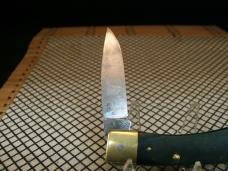 SCHRADE OLD TIMER 5OT BRUIN USA MADE VINTAGE 58/63 1095 CARBON STEEL BLADE LOCKBACK KNIFE & SHEATH