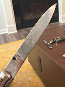 7” INOX with nice horn stiletto