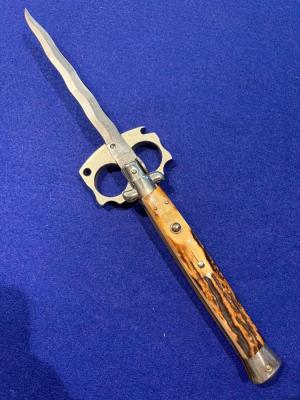 33cm Kris Blade Swivel Bolster Stag