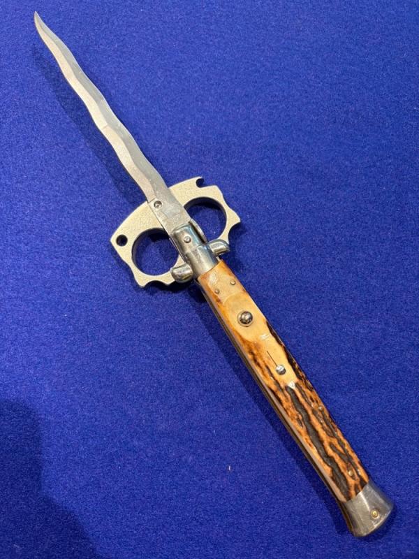 33cm Kris Blade Swivel Bolster Stag