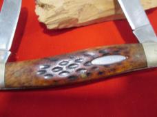 COWAN CREEK 3 Blade Jigged Bone Large 4+"  Stockman Knife