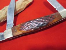 COWAN CREEK 3 Blade Jigged Bone Large 4+"  Stockman Knife