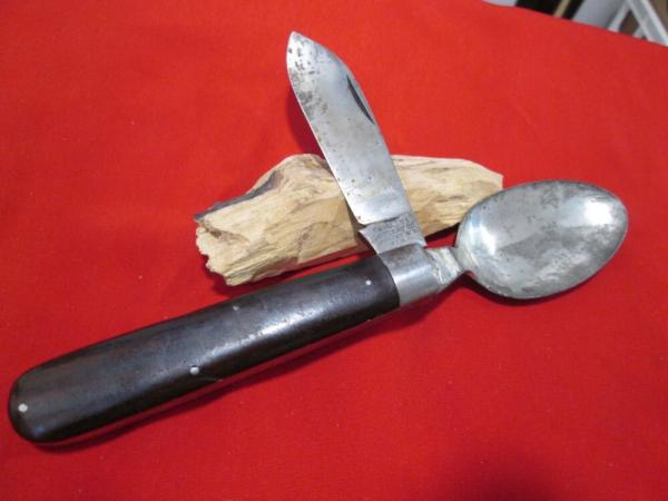VTG CAMILLUS USA (4 line Stamp) Hobo Knife Spoon (Pins look iron) VTG CAMILLUS USA (4 line Stamp) Hobo Knife Spoon (Pins look iron)