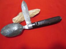 VTG CAMILLUS USA (4 line Stamp) Hobo Knife Spoon (Pins look iron)