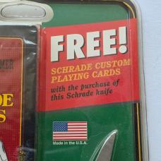 Vintage 1995 Schrade USA 34OTCPC Old Timer Stockman Knife Free Playing Cards NIP