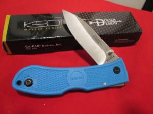 NEW NIB KABAR 4062 DOZIER DESIGN Locckback Knife Blue
