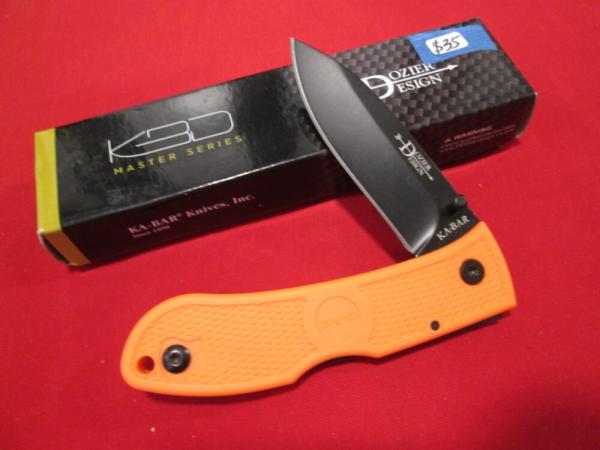 NEW NIB KABAR 4062 DOZIER DESIGN Locckback Knife ORANGE NEW NIB KABAR 4062 DOZIER DESIGN Locckback Knife ORANGE