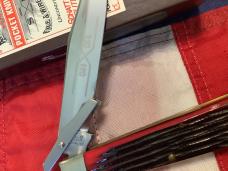 Schatt & Morgan Swing Guard / Cheetah w/ Great Red Bone Handles -NOS & NM