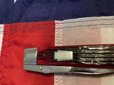 Schatt & Morgan Swing Guard / Cheetah w/ Great Red Bone Handles -NOS & NM