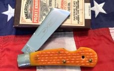 Schatt & Morgan Big Ole Cotton Sampler w/ Wowzer Orange'ish Yellow Bone Handles -NOS & NM
