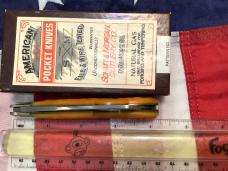 Schatt & Morgan Big Ole Cotton Sampler w/ Wowzer Orange'ish Yellow Bone Handles -NOS & NM