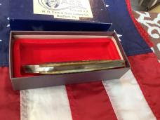 Case Classic PROTOTYPE Large Clasp Knife w/ Green Moss? Bone Handles +Rare Bulldog Blade Etch
