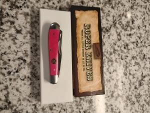 Roper Knifes Smooth Pink Sky Bone Little Peanut Pocket Knife NIB