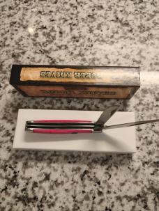 Roper Knifes Smooth Pink Sky Bone Little Peanut Pocket Knife NIB