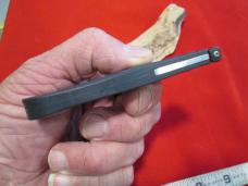 AG RUSSELL Seki Japan Featherlite Black One Hand Open Pinch Locking Knife