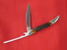 VTG REMINGTON USA STREN Fishing Line Filet Scaler 2 Blade Toothpick Knife
