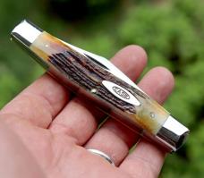 Case XX USA 10 dot 1970 pocketknife pattern 5375 with stag handles near mint