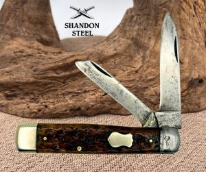 VINTAGE H Boker amp Co Improved Cutlery Bone Handle JACK Pocket Knife 67