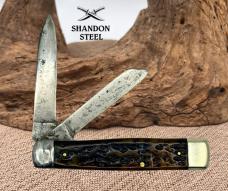 VINTAGE H. Boker & Co. Improved Cutlery Bone Handle JACK Pocket Knife (67)