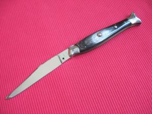 Vintage Italian 10quot Fish Picklock STILETTO Horn Switchblade Knife