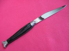 Vintage Italian 10" Fish Picklock STILETTO Horn Switchblade Knife.