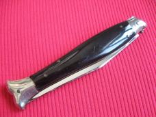 Vintage Italian 10" Fish Picklock STILETTO Horn Switchblade Knife.