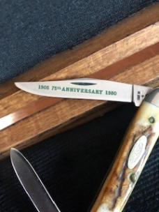 Case 52109X SSP 10-Dot Stag Pocket Knife from Collector's Set 75th Anniversary 1905-1980 