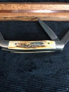 Case 5318 HP SSP 10-Dot Stag Pocket Knife from Collectors Set 75th Anniversary 1905-1980 