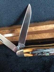 Case 5318 HP SSP 10-Dot Stag Pocket Knife from Collector's Set 75th Anniversary 1905-1980 