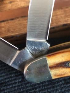 Case 5318 HP SSP 10-Dot Stag Pocket Knife from Collector's Set 75th Anniversary 1905-1980 
