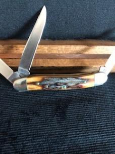 Case 5318 HP SSP 10-Dot Stag Pocket Knife from Collector's Set 75th Anniversary 1905-1980 