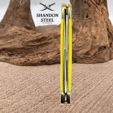 CASE XX KNIFE - YELLOW SYNTHETIC PEN KNIFE #109 - 3.25" Closed - CARBON STEEL -6